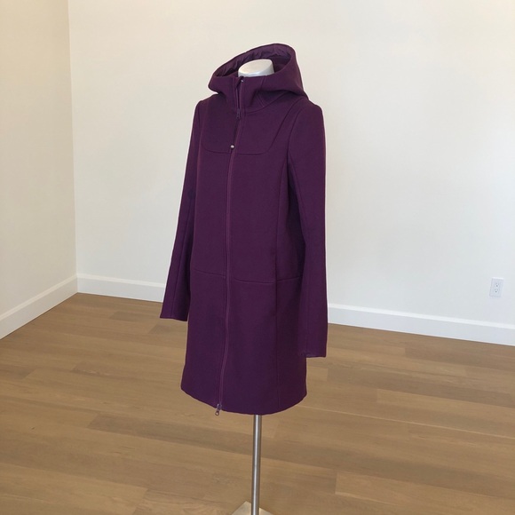 Lululemon City Softshell Coat *Tweed / Lulu Full Zip Jacket, Plum - Size 4 - 6 - Picture 9 of 15